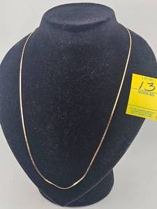 lot 13 image: Yellow Gold Serpentine Neck Chain