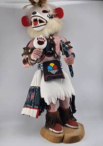 lot 26 image: Roy Fredericks White Bear Kachina Doll