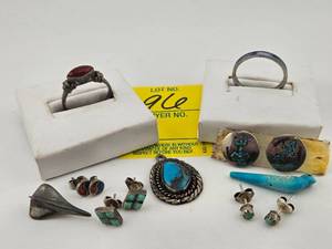 lot 96 image: Mixed Sterling Catch all Lot