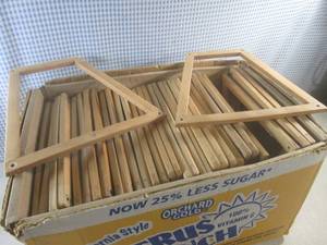 lot 4 image: (A-3) Assorted Vintage Wood Tennis ...