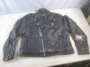 lot 57 image: (BR1) New FMC Leather Motorcycle Ja...