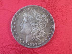 lot 132 image: (CNTR) 1897 P Morgan Silver Dollar...
