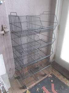 lot 141 image: (FS) 5-Tier Metal Wire Basket with ...