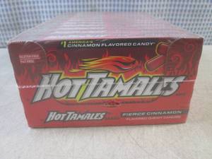 lot 163 image: (B-2) 12 Boxes of Hot Tamales Fierc...
