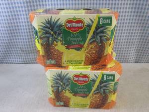 lot 174 image: (B-1) 2 - 6-Packs of Del Monte 100%...