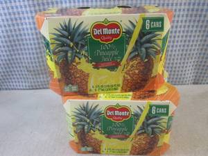 lot 176 image: (B-1) 2 - 6-Packs of Del Monte 100%...