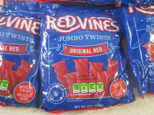 lot 181 image: (B-3) 6 Bags of Red Vines Jumbo Twi...