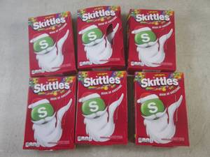 lot 182 image: (B-1) 6 Boxes of Original Skittles ...