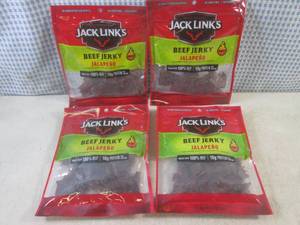 lot 196 image: (B-2) 4 Bags of Jack Links Jalapeno...