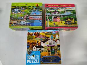 lot 114 image: Hometown Puzzles 1000pcs