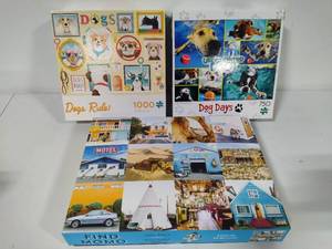 lot 116 image: Three Dog Puzzles - Complete