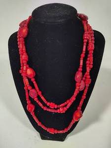 lot 53 image: 925 Barse Red Coral Necklace