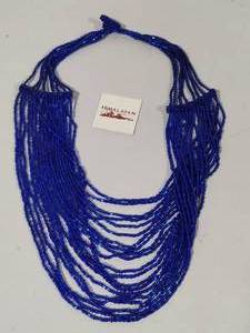 lot 63 image: Himalayan Gems Potay Beaded Multi Strand Waterfall Necklace