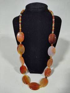 lot 68 image: 925 Marsala Carnelian Necklace
