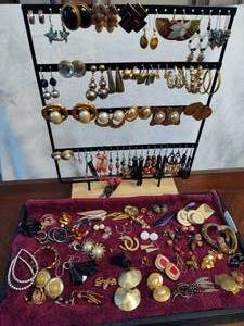 lot 72 image: Huge Lot of Costume Pierced Earrings
