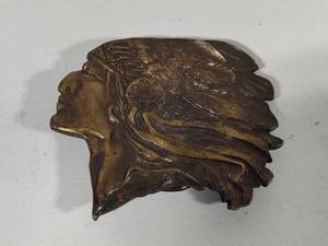 lot 97 image: Bronze Native American Belt Buckle