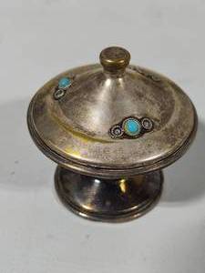 lot 149 image: Dugma Silver Plated Trinket Box wLid