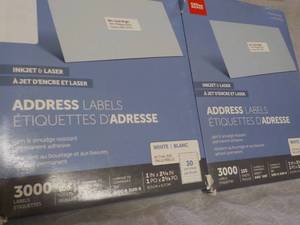 lot 47 image: 6000 Address Labels...