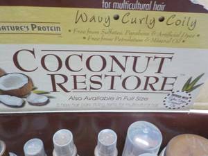 lot 76 image: 37 pc Coconut Restore Trial Size Pr...