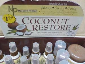 lot 77 image: 37 pc Coconut Restore Trial Size Pr...