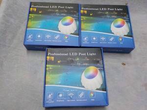 lot 88 image: 3 Professional LED Pool Lights...