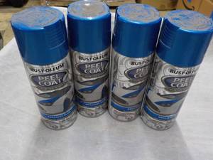 lot 101 image: 4 Rust-Oleum Peel Coat Brillant Blu...