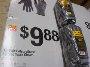 lot 118 image: 2 packs 12 Gloves each Firm Grip Po...