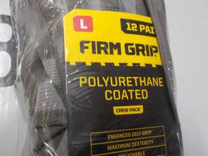 lot 119 image: 2 packs 12 Gloves each Firm Grip Po...