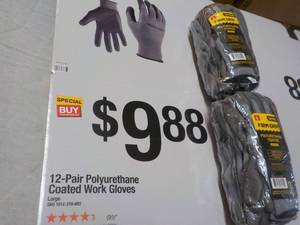 lot 122 image: 2 packs 12 Gloves each Firm Grip Po...
