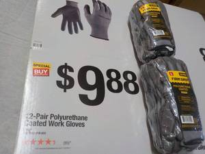 lot 124 image: 2 packs 12 Gloves each Firm Grip Po...