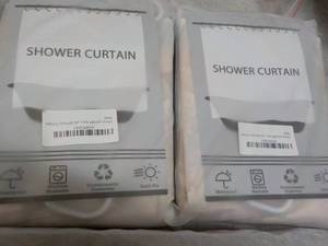 lot 143 image: 2 Shower Curtains with Rings...