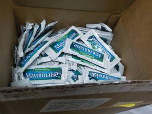 lot 168 image: Case of 200 Hidden Valley Mayonnais...