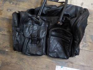 lot 181 image: Leather Duffel Bag...