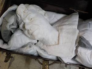 lot 228 image: 1 Plaster Dcor Head 21 x 17 in a...