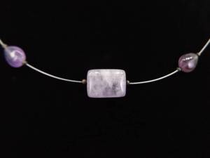 lot 21 image: .925 Sterling Silver SILPADA Amethyst Necklace