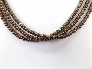 .925 Sterling Silver SILPADA Bronze Triple Strand Necklace