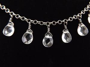 lot 33 image: .925 Sterling Silver SILPADA Crystal Necklace