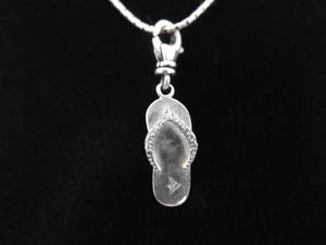 lot 38 image: .925 Sterling Silver SILPADA Sandal Pendant Necklace
