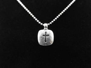 lot 41 image: .925 Sterling Silver SILPADA Cross Pendant Necklace