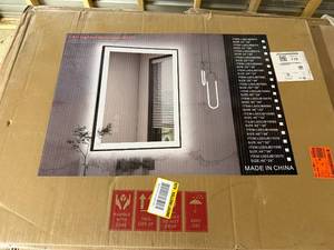 lot 14 image: 24 X 32 Led Lighted Bathroom Mirror