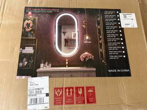 lot 20 image: 24 X 32 Led Bathroom Mirror