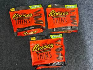 lot 179 image: 3 Bags Of ReeseS Cark Chocolate Thins
