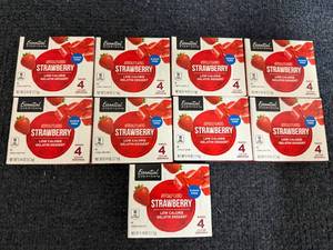 lot 200 image: 9 Packs Of Strawberry Gelatin
