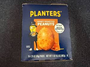 lot 233 image: 18Ct Pack Of Planters Honey Roasted Peanuts