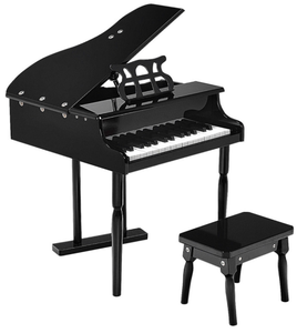 lot 52 image: Costway 30-Key Kids Piano Keyboard Toy with Bench Piano Lid and Music Rack