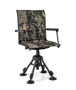 lot 54 image: Costway Folding Swivel Patio Chair with 4 Adjustable Leg