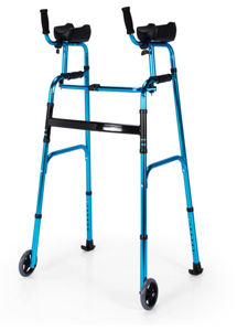 lot 59 image: Costway Foldable Lightweight Aluminum Alloy Rehabilitation Walker