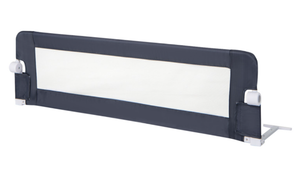 lot 119 image: Costway 60-Inch Foldable Bed Rail Swing Down Baby Bed Guard Rail with Adjustable Safety Strap 60 x 13.5 x 16.5