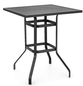 lot 144 image: Costway Square Outdoor Bistro Table 32-in W x 32-in L
