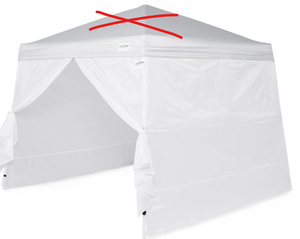 lot 230 image: Caravan Canopy V-Series 10 x 10 Foot Tent Sidewalls, White (Sidewalls Only)